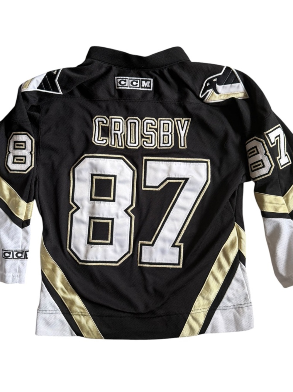 Pittsburgh Penguins Sidney Crosby #87 Retro NHL CCM Hockey Jersey Yth Size: S/M